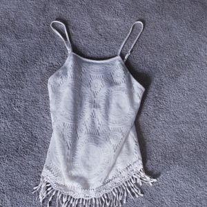 White lace top